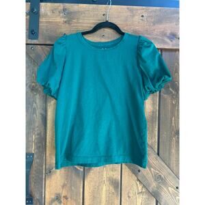 Loft women’s small princess puff sleeve shirt